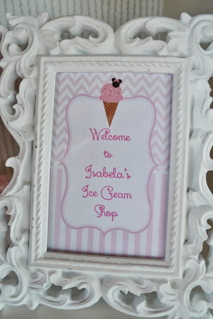 Minnie Mouse Ice Cream Shop Birthday Party