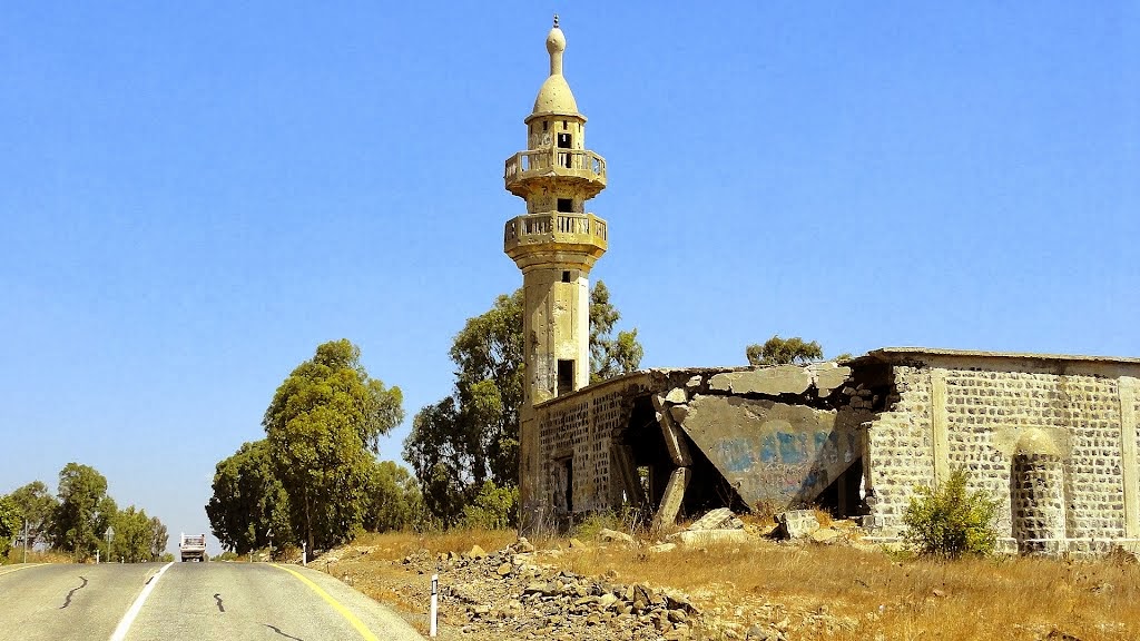 مسجد  الخشنية الذي دمرته اسرائيل في الجولان
