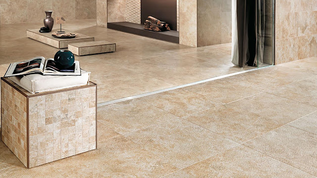 Floor tiles design for living room SUNROCK collection - The brightest side of stone