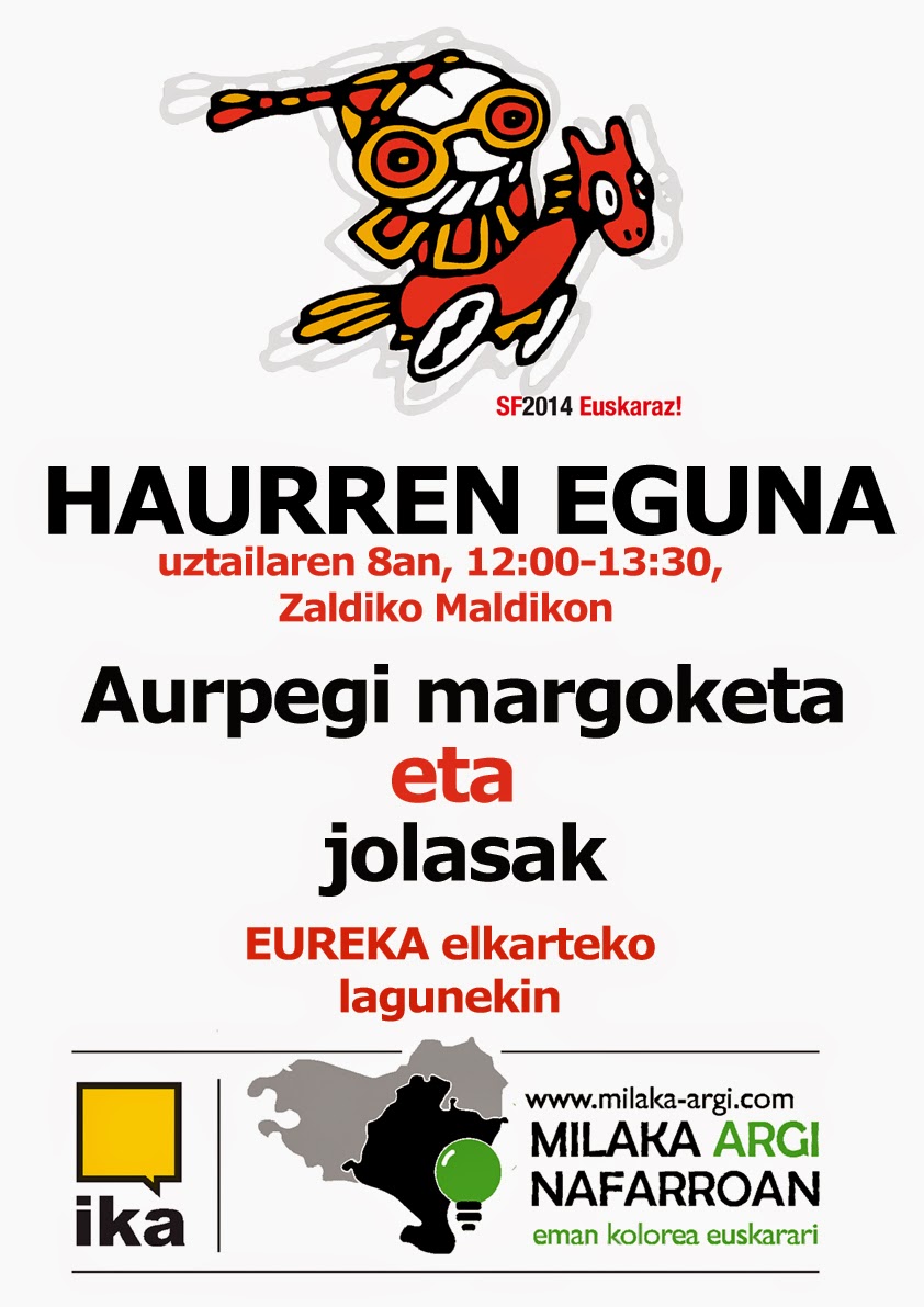 SF2014 Euskaraz! Uztailak 8, haurren eguna. Zaldiko Maldikon.