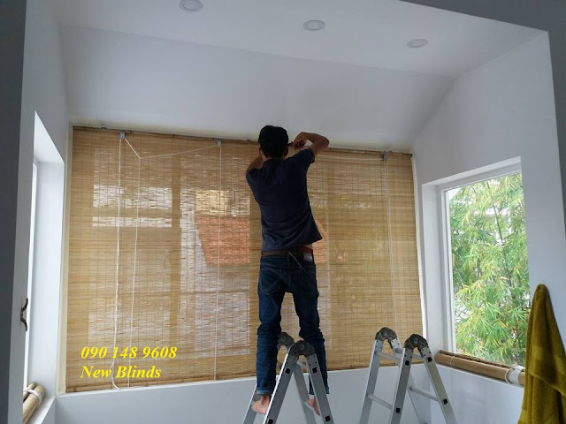 màn trúc che nắng trong nhà