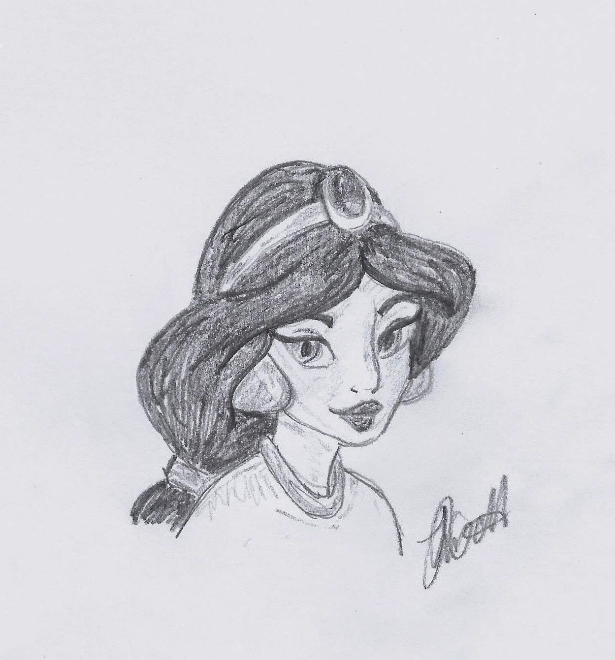 Princess Jasmine from Aladdin illustrated by Jo Linsdell Princess Jasmine from Aladdin illustrated by Jo Linsdell