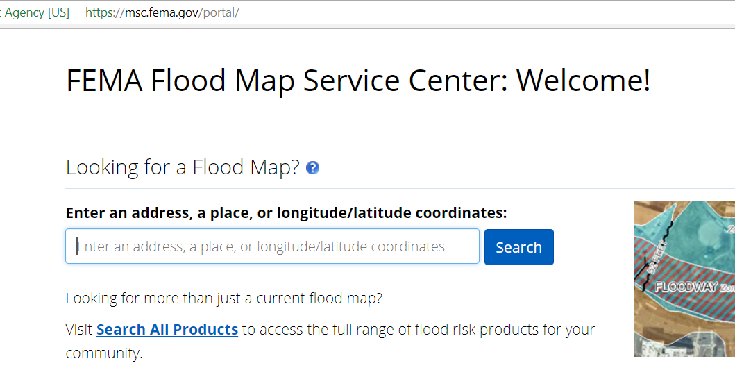 National Flood Insurance Program (NFIP) Maps for an area impacted by Hurricane Katrina