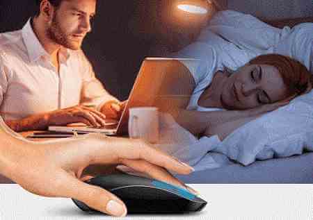 Wireless mouse is completely silent when you click it $10 Wireless mouse is completely silent when you click it $10