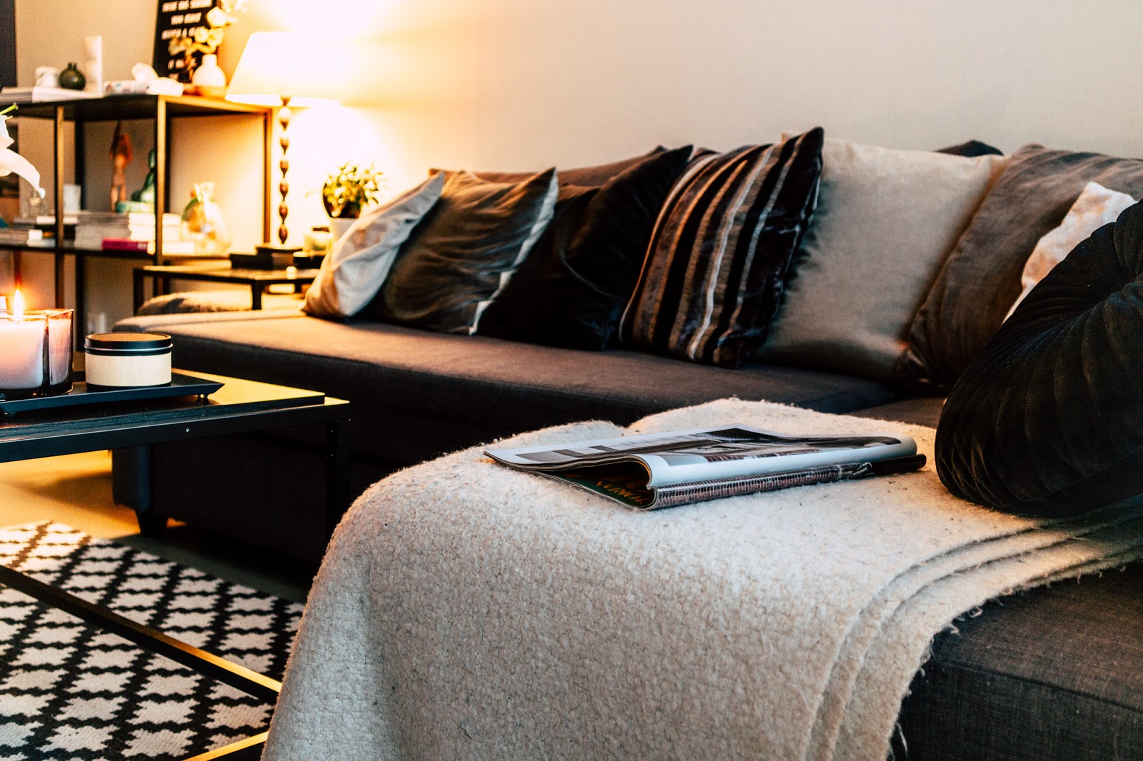 hygge, syksy, olohuone, sisustus, Jysk, citymyymälä,