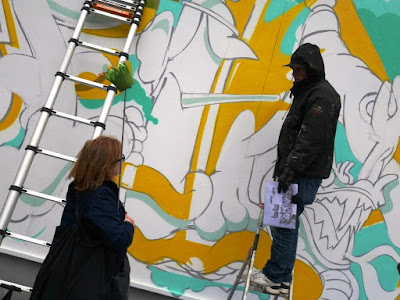 ElNino76 graffiti au Mur Brussels