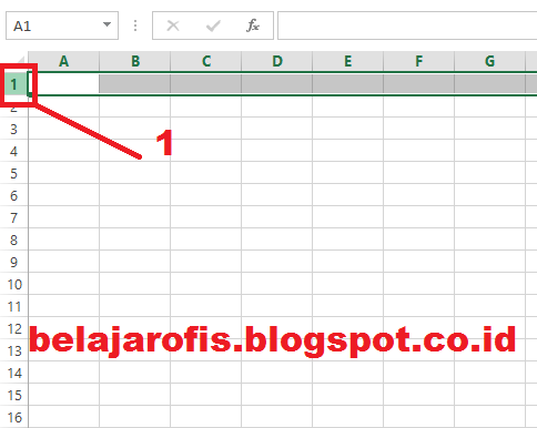Cara Mudah Merubah Ukuran Baris Secara Massal Pada Microsoft Excel 2013