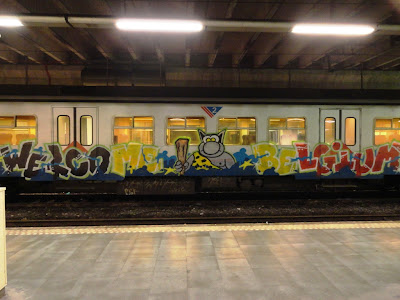 art on train