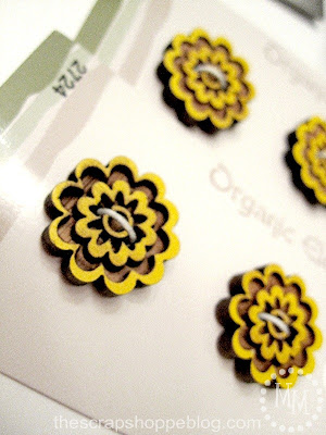 floral flower buttons