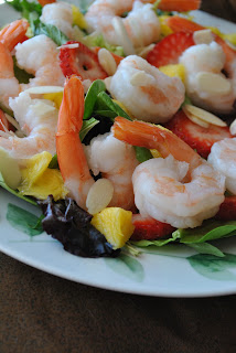 recettes entrees salade de chou chinois aux mangues et crevettes