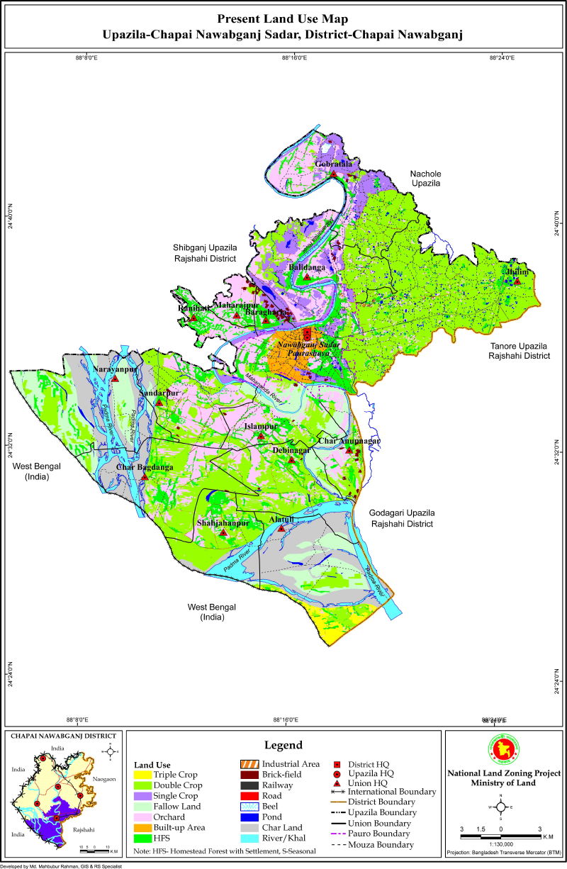 Nawabganj Sadar Upazila Mouza Map Nawabganj District Bangladesh