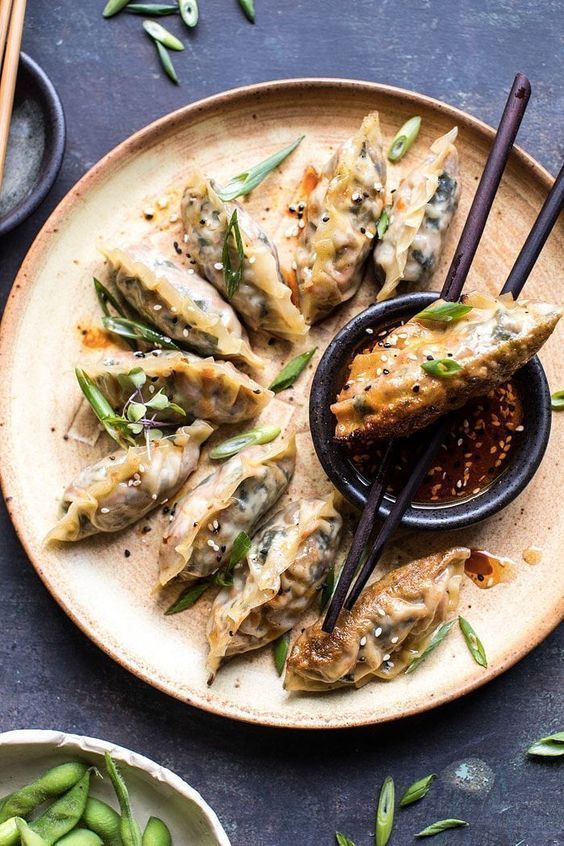 Homemade Vegetable Potstickers Dessert For Two