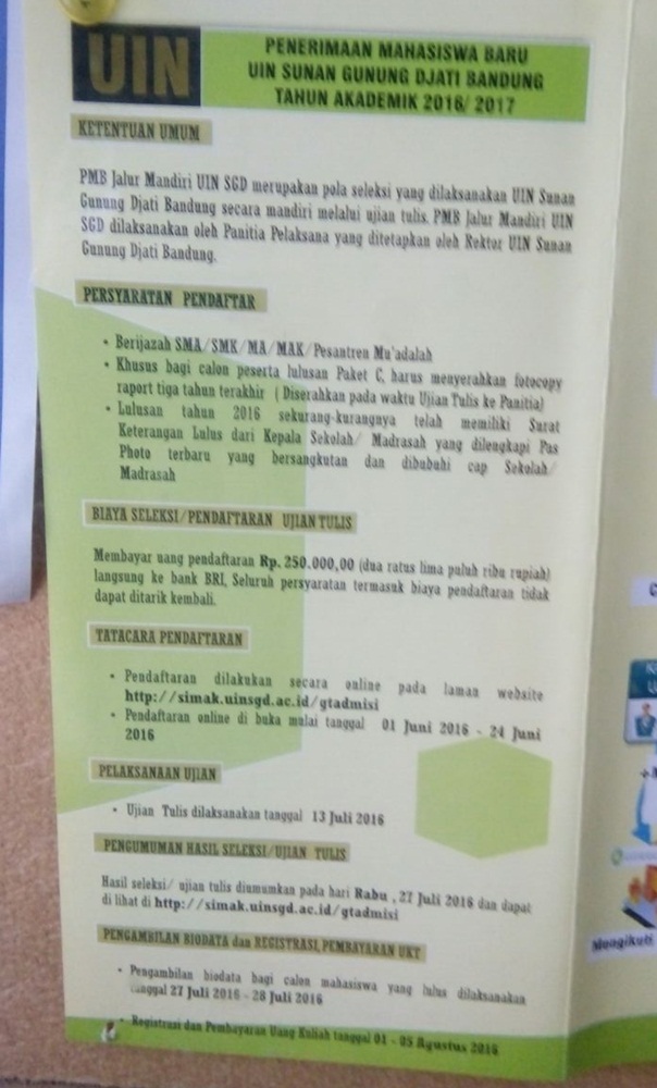 Pendaftaran Mahasiswa Baru Jalur Mandiri Uin Bandung Jurnal Rozak