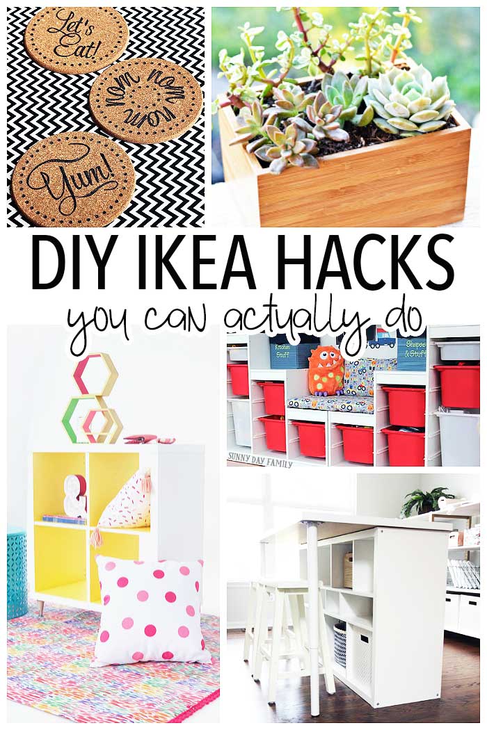 DIY IKEA hacks that you can actually do! Love these ideas for everything from IKEA storage to IKEA furniture hacks, along with DIY decor and accessories. You won't believe how clever these easy DIY projects are!