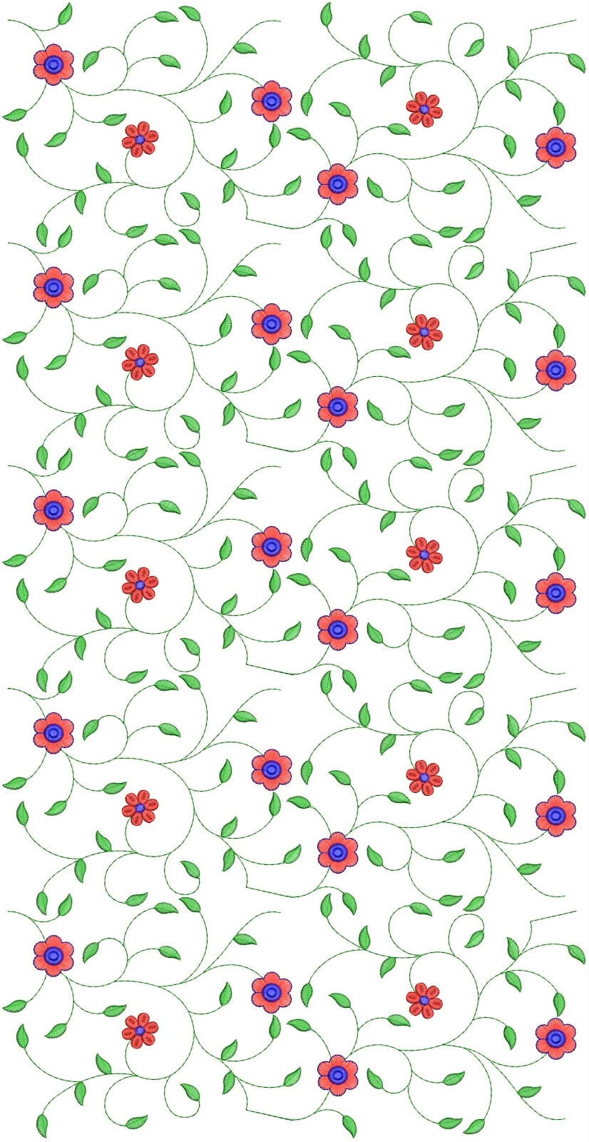 EmbDesignTube 400 mm Area Jaal Embroidery Pattern By Tarang