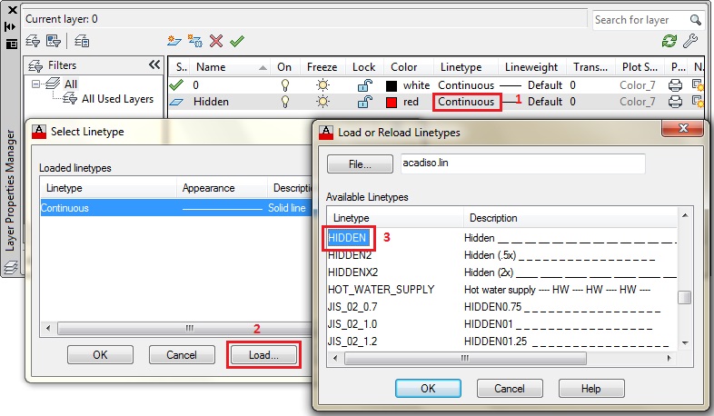 layers in autocad 2013
