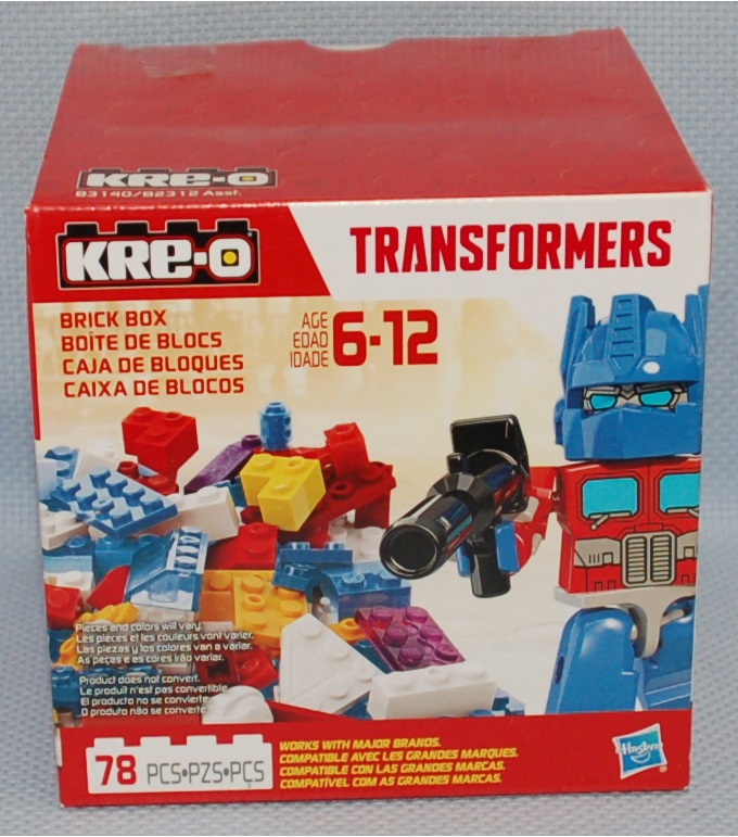 KRE-O 83141 B2312 Asst Transformers 78 Pieces Optimus Brick Box NEW 