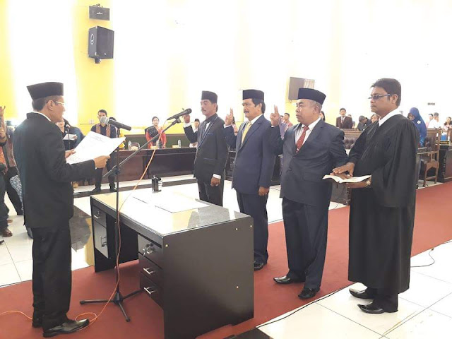 Samuel Saragih, Masison Naibaho, Fernando Maurits Siahaan Sah Anggota DPRD P.Siantar