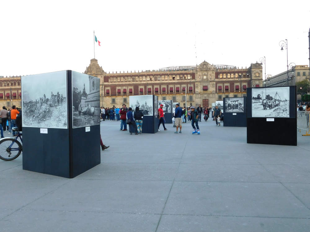 exposición fotografica, Zócalo de la Ciudad de México