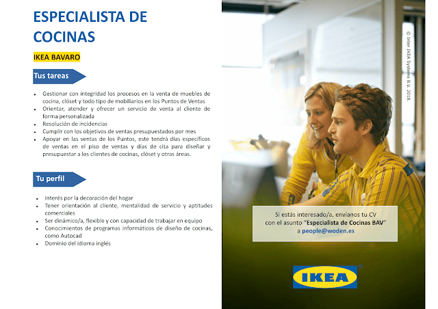 ESPECIALISTA EN COCINAS MODULARES IKEA BAVARO Empleos Rodriguez Empleos
