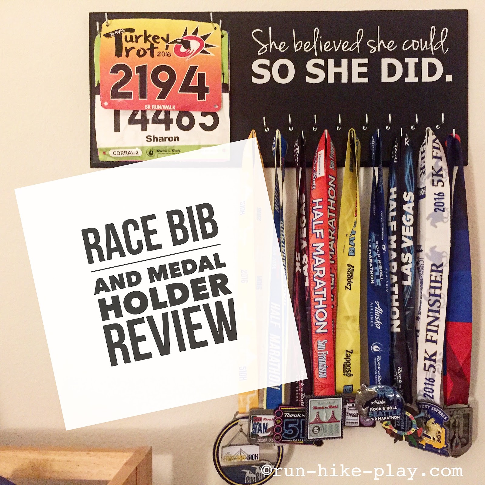 Run-Hike-Play: Running on the Wall Race Bib and Medal Holder Review