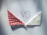 Resultado de imagen de servilletas de papel vs servilletas de tela