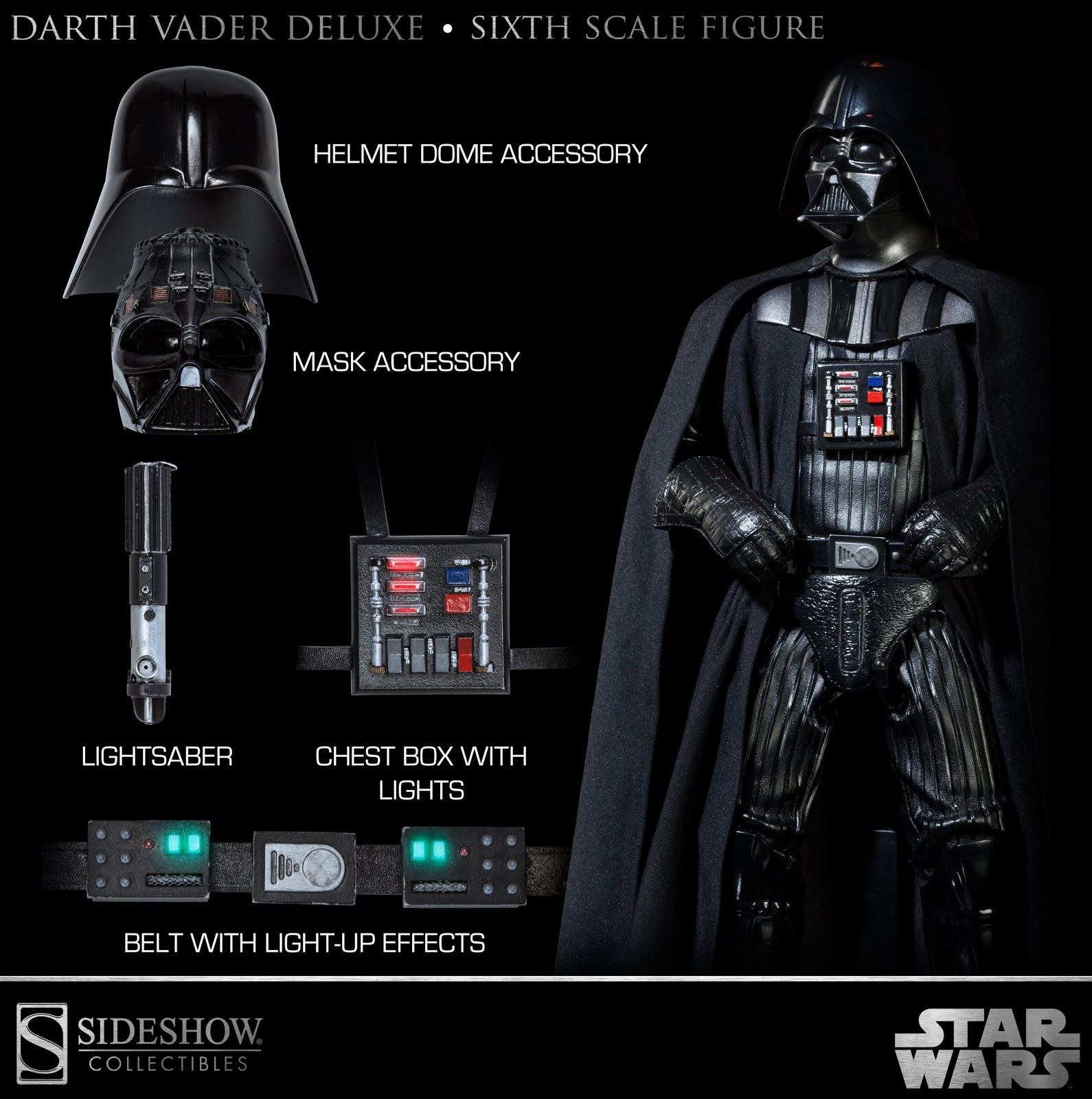 FORTY42 Preorder now! Darth Vader Deluxe Sixth Scale Figure