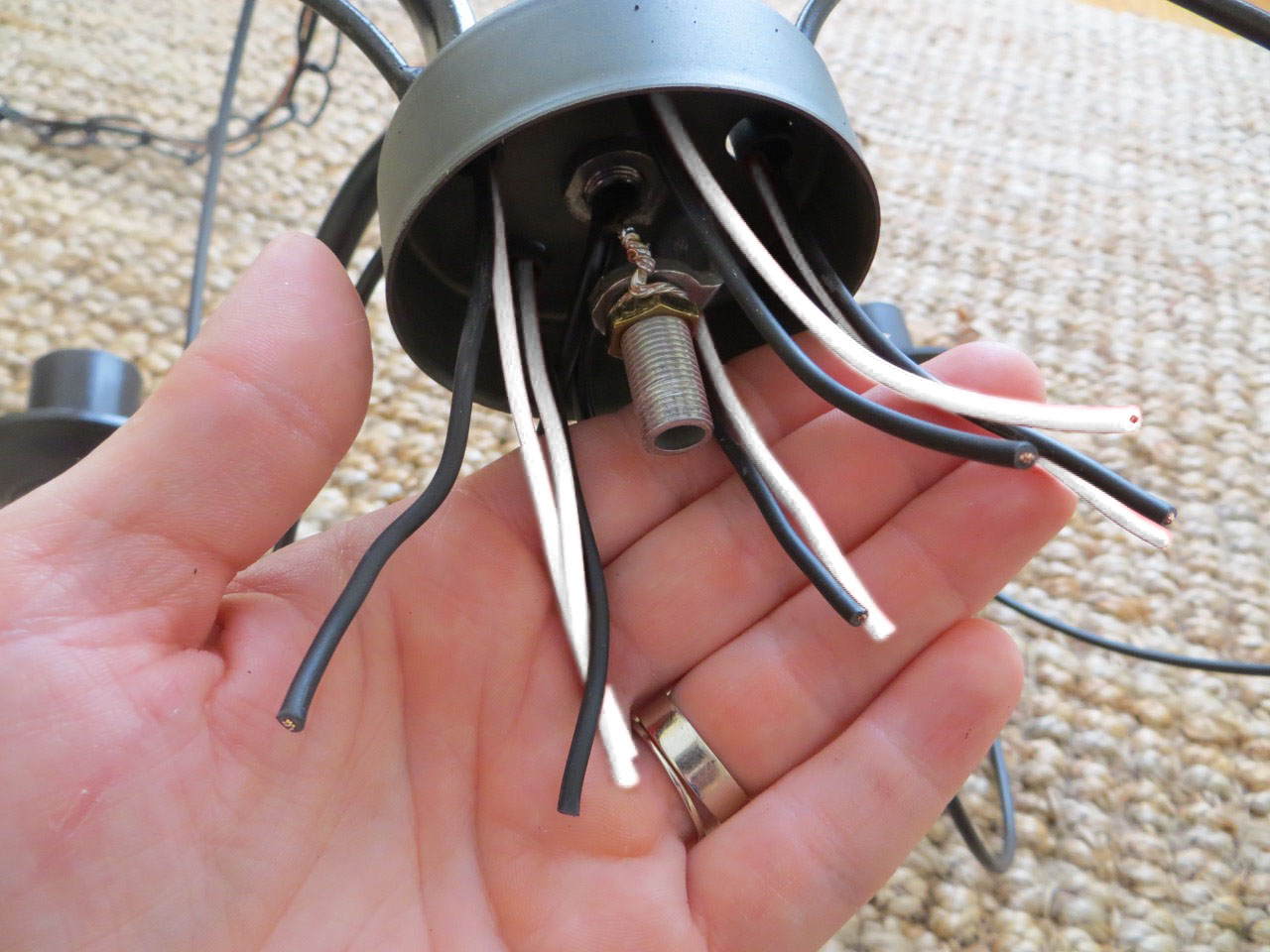 The Project Lady: How to Re-Wire a Chandelier and Switch out Light Fixtures