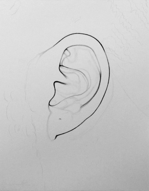 Kelvin Okafor Art: Identity Series - Ear - Evolution