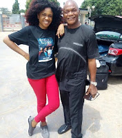Image result for Omoni Oboli and dad