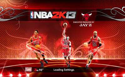 NBA 2K13 Chicago Bulls '98 Big 3 Startup Screen Mod