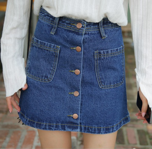 [11Street] Denim A-Line Skirt | KSTYLICK - Latest Korean Fashion | K ...