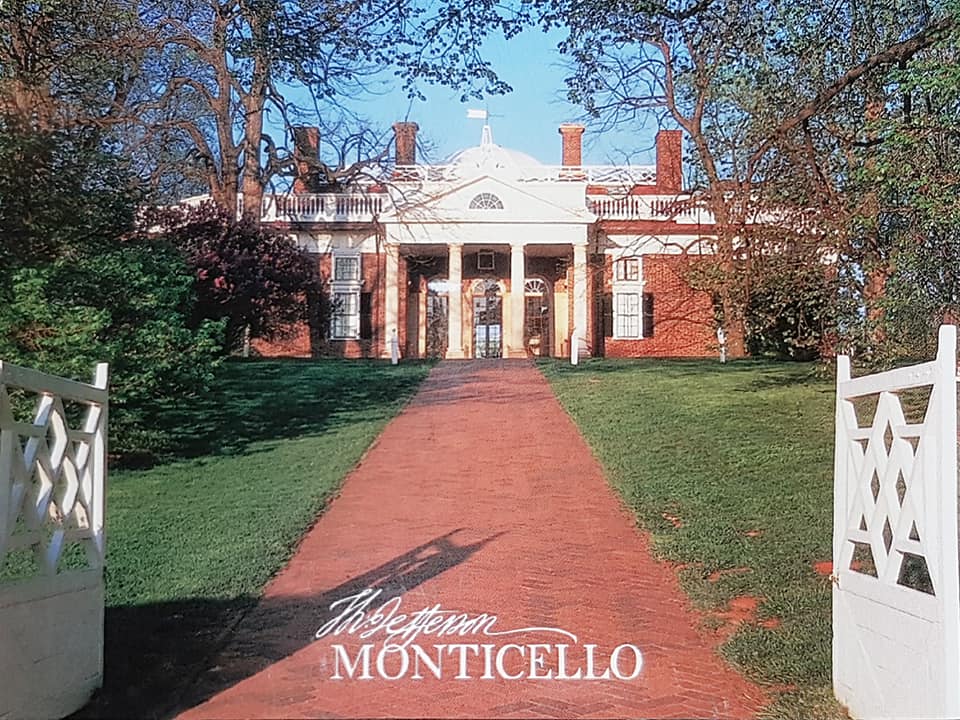 Postcard Traveller Usa Unesco Monticello and the University of