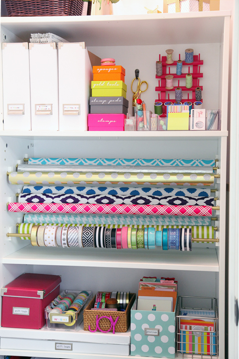 Vikalpah: How I organized my craft supplies in a shared closet - Closet  organization ideas