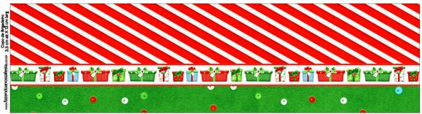 Navidad a Rayas: Etiquetas para Candy Buffet para Imprimir Gratis. Etiquetas para Imprimir Gratis de Navidad a Rayas.