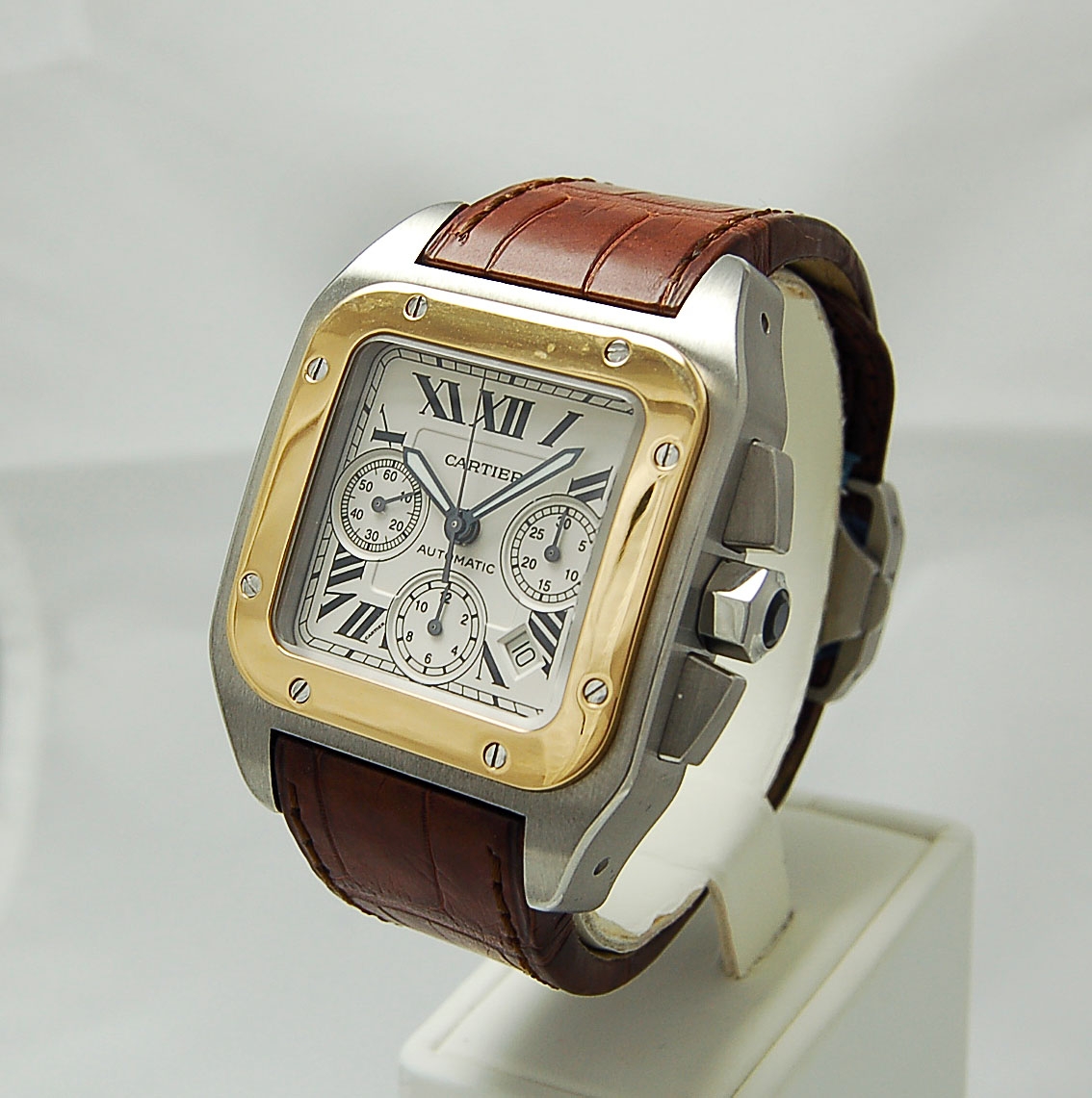 santos de cartier two tone