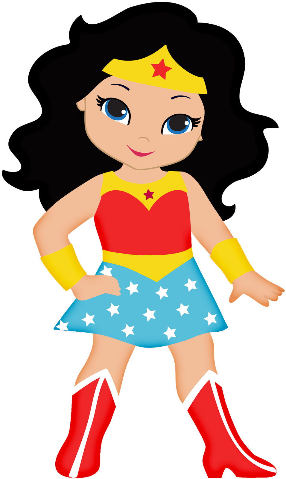 Wonderwoman Baby Clipart. 