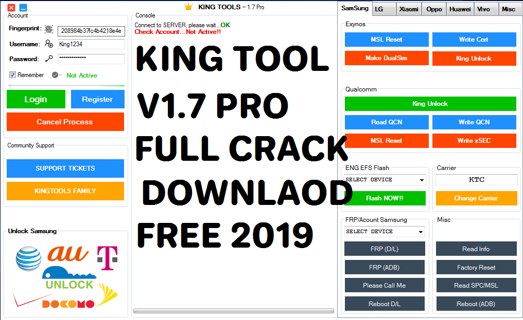 King Tools Pro v1.7 Latest Version Downlaod Free All User 2019 All