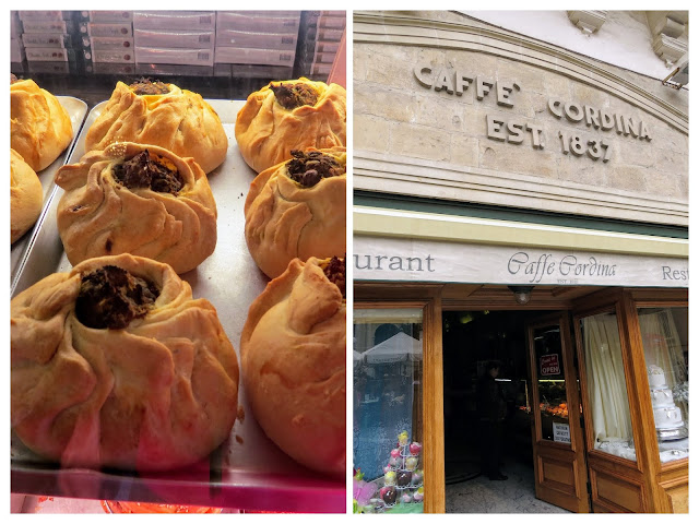 Places to eat in Valletta: Caffe Cordina for qassatats and pastizzis