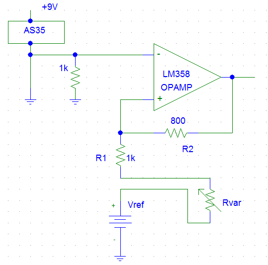 Engineering 44 rrvivar OpAmps LM358 & AS35 Temperature Sensor