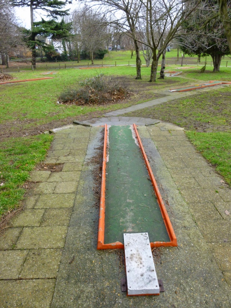 Miniature Golf course at Woodlands Park in Gravesend, Kent