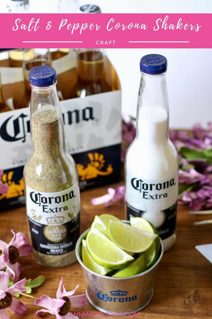 8 Corona Salt and Pepper Plastic Bottle Caps for Corona & Bintang Beer Bottles 