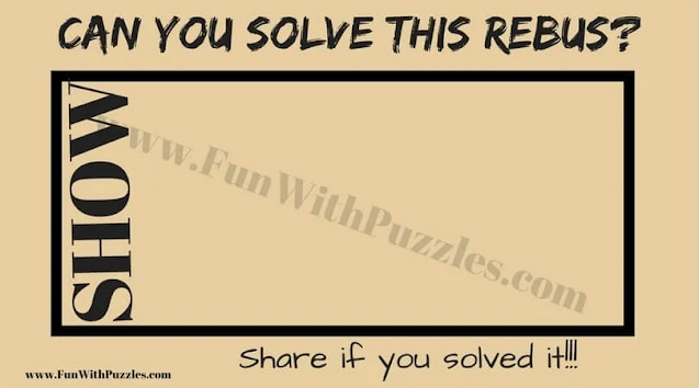 Show in the Corner Side | Can you Solve this Rebus Puzzle?