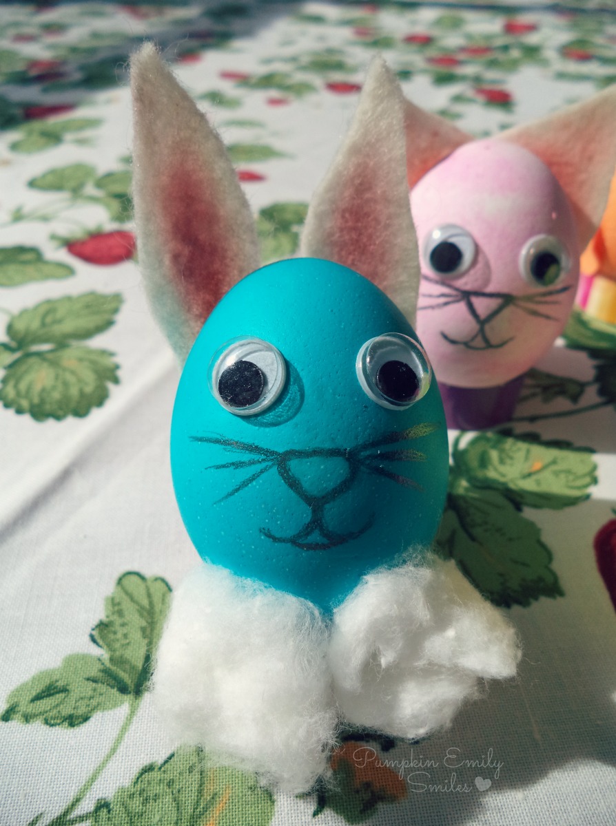 Blue bunny Easter egg