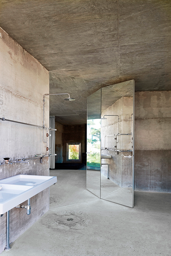 all-cement bathroom