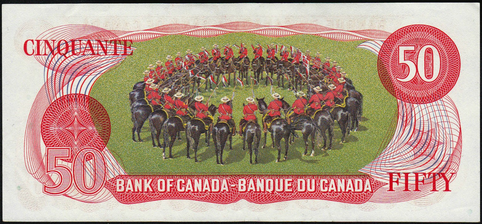Canada 50 Dollar Note 1975 William Lyon Mackenzie KingWorld Banknotes & Coins Pictures Old