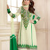 Hansika Photoshoot In Green Colour Salwar Kameez