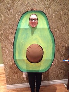 pregnant Halloween costumes ideas pregnant wife as an avocado pregnant Halloween costumes ideas
