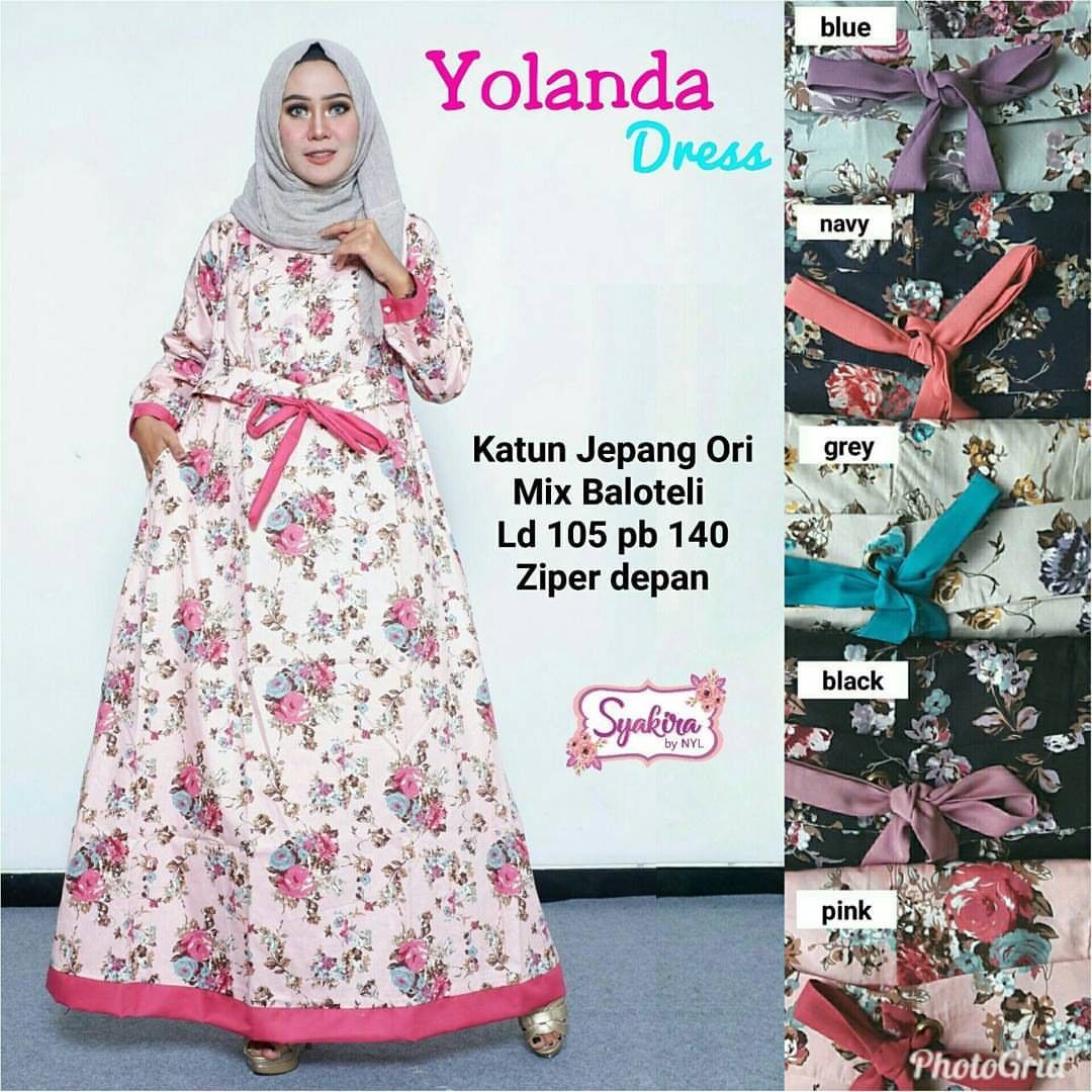 30 Model Baju Jubah Bunga - Model Baju Terbaru dan Update 2019 - 2020