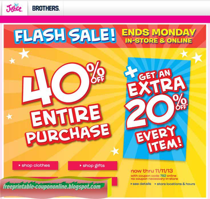 Printable Coupons 2019 Justice For Girls Coupons